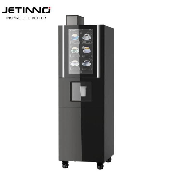 Free standing Coffee Vending Machine hot drink vending 22inch vertical screen factory